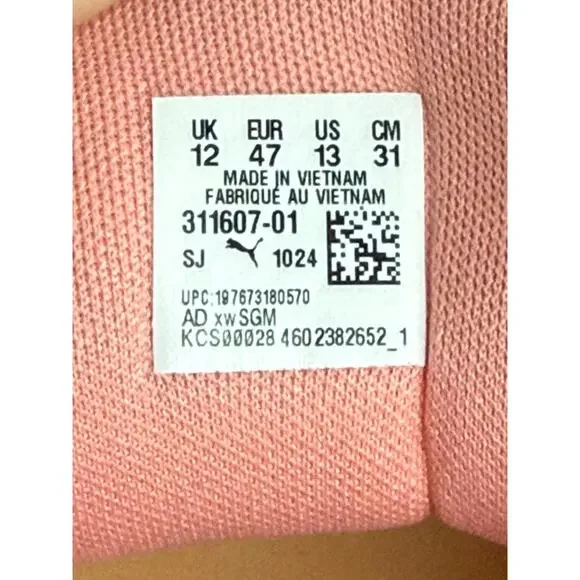 Puma All Pro Nitro Dress Code Pink Fruit Men's Basketball Shoe Size 13 Lace Up - Picture 7 of 8